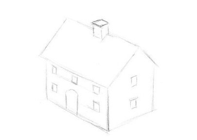 Haus Zeichnen Einfach