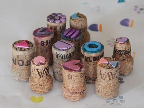 Stempeln aus Weinkorken basteln DekoKing DIY & mehr
