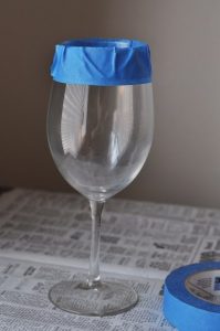 Weinglas Dekoration