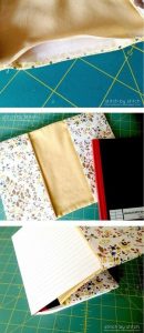 Notizbuch dekorieren - Textildekoration-dekoking.com