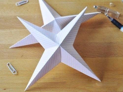 3D Papiersterne falten - Anleitung-dekoking-com-1