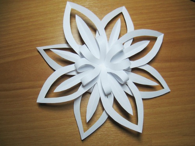 3D Schneeflocke aus Papier basteln-dekoking-com-8