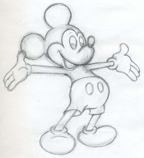 Mickey Mouse zeichnen - Anleitung-dekoking-com-1