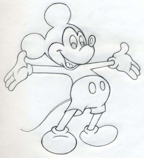 Mickey Mouse zeichnen - Anleitung-dekoking-com-4