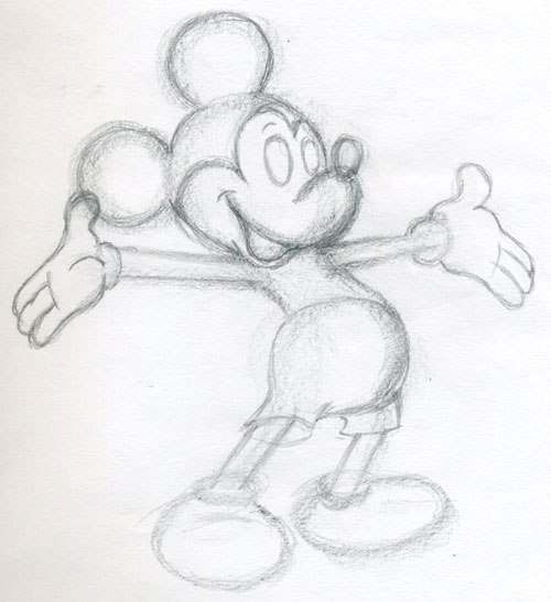 Mickey Mouse zeichnen - Anleitung-dekoking-com
