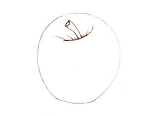 Apfel zeichnen lernen für Anfänger-dekoking-com-2
