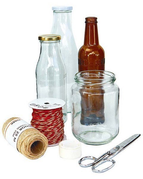 Flaschen mit Schnur dekorieren – Anleitung-dekoking-com-1
