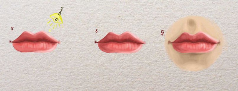 Lippen zeichnen für Anfänger - Zeichnen lernen-dekoking-com-5