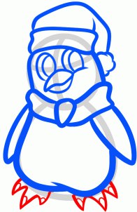 Pinguin zeichnen - Schritt für Schritt-dekoking-com-3
