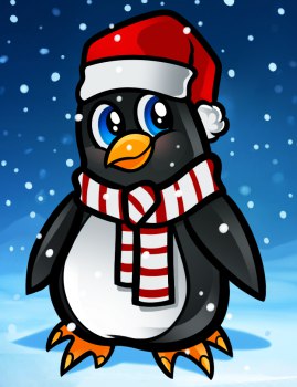 Pinguin zeichnen - Schritt für Schritt-dekoking-com