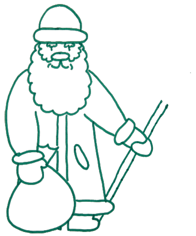 weihnachtsmann-mit-kindern-zeichnen-dekoking-com-1