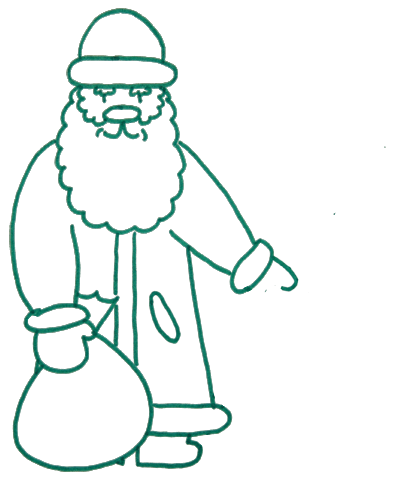 weihnachtsmann-mit-kindern-zeichnen-dekoking-com-3