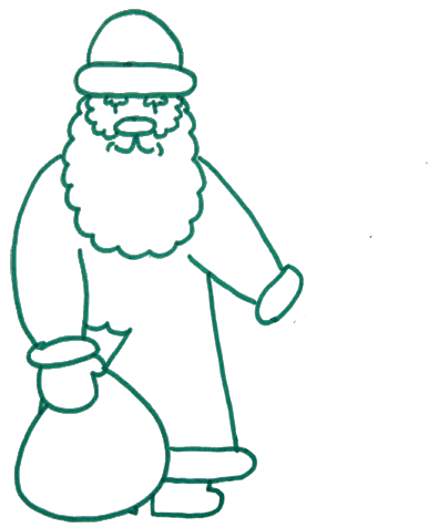weihnachtsmann-mit-kindern-zeichnen-dekoking-com-5