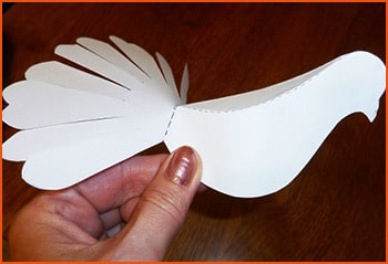 DIY Taube aus Papier