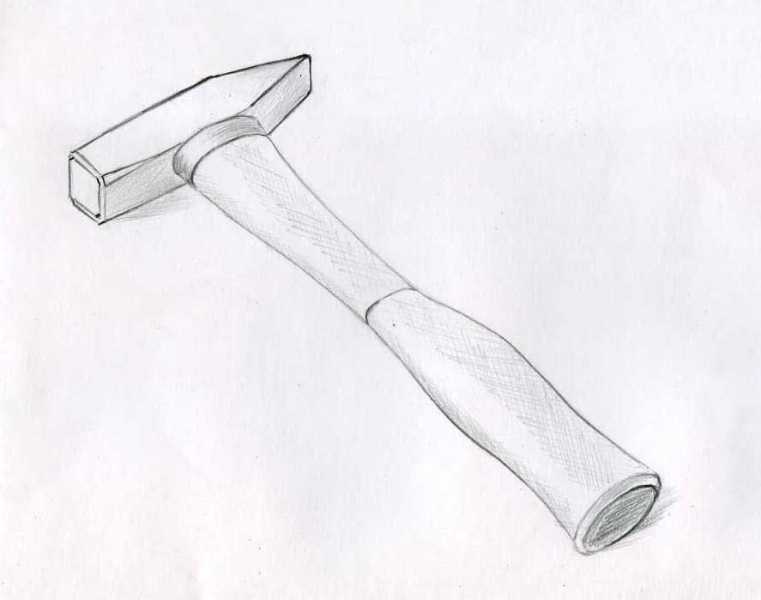 hammer zeichnen lernen  tutorial  dekoking
