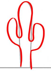 Kaktus zeichnen